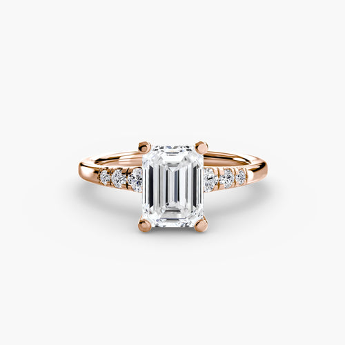 Solitaire with Shoulder Accents.