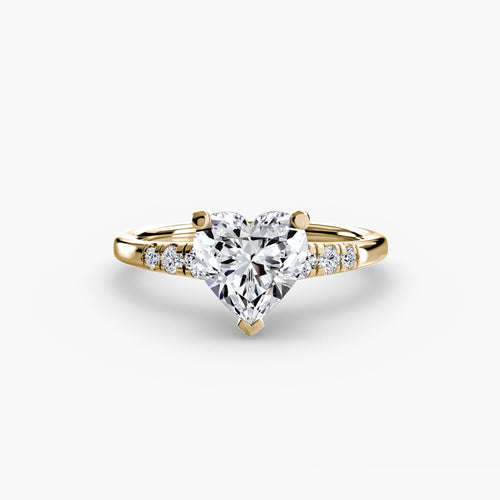 Solitaire with Shoulder Accents.