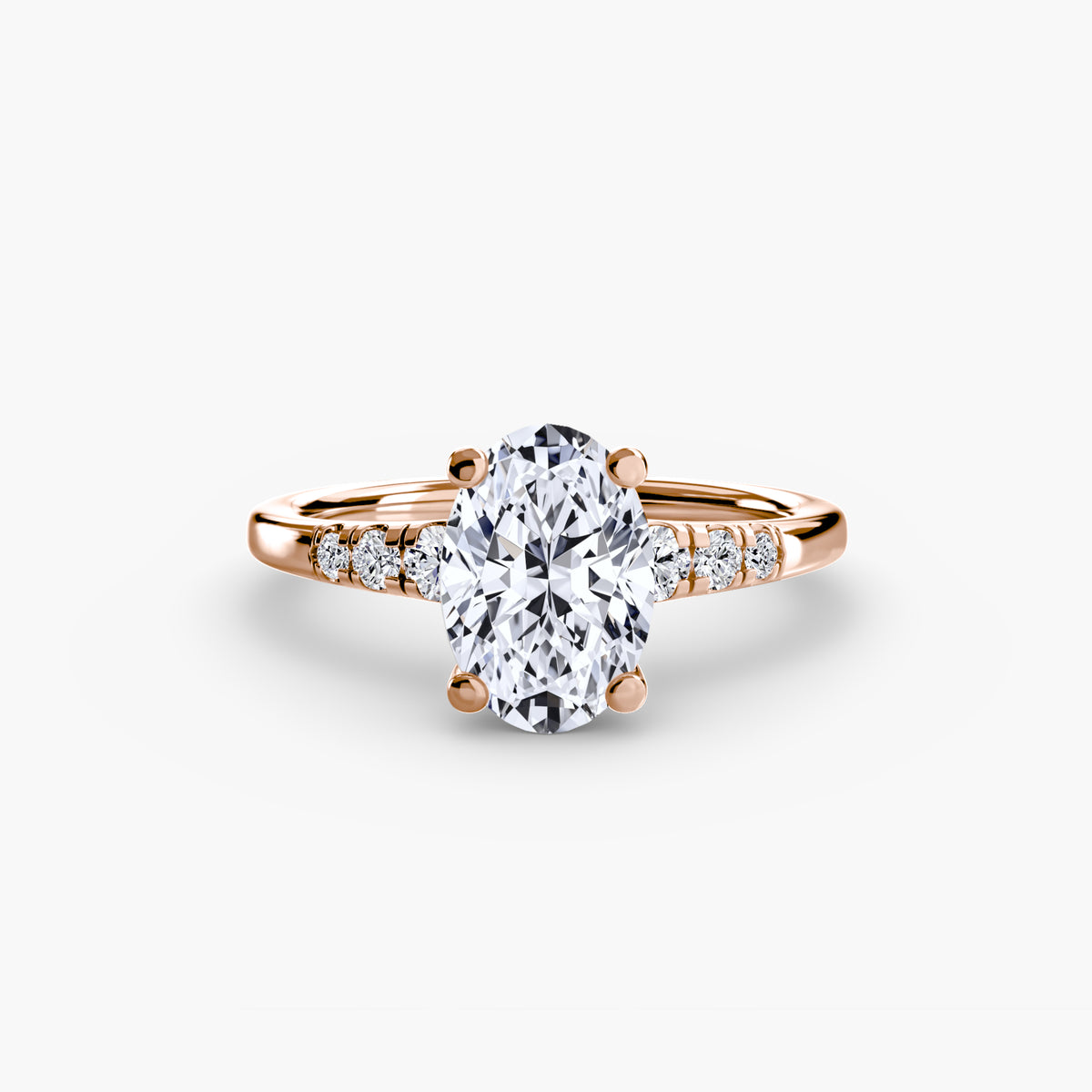 Solitaire with Shoulder Accents.