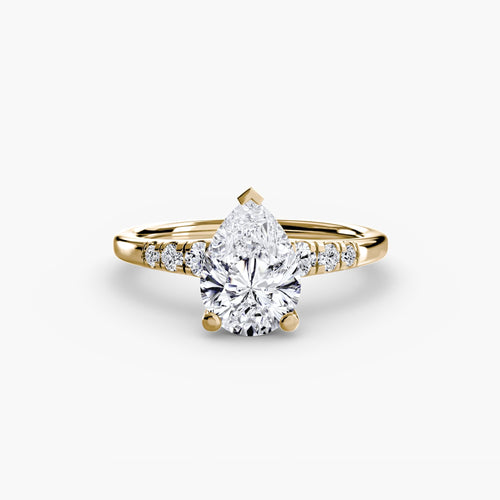 Solitaire with Shoulder Accents.