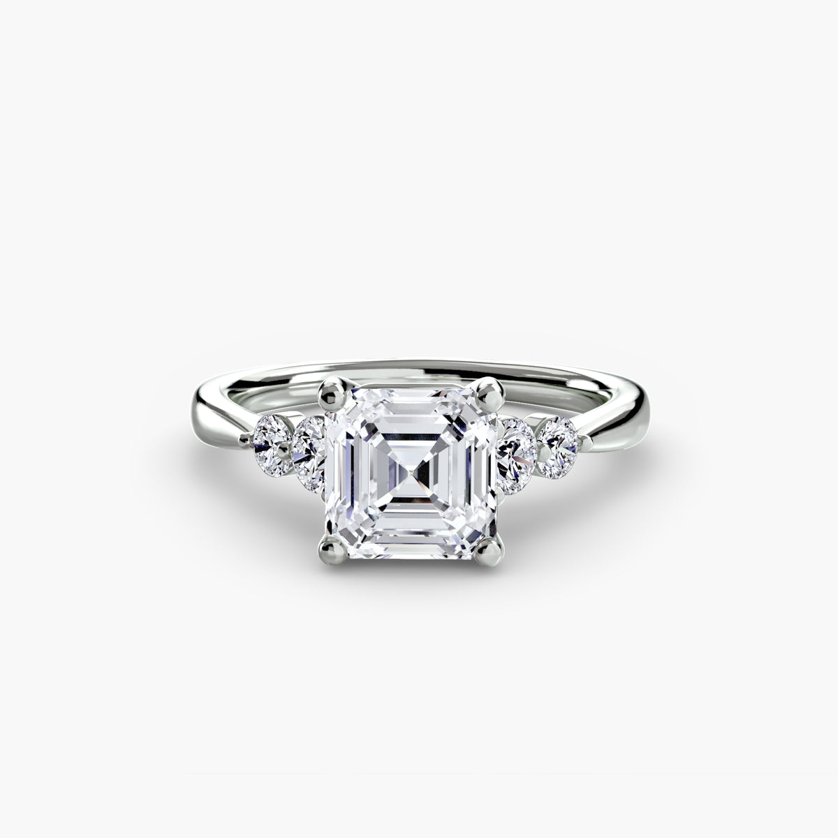 Solitaire with Shoulder Accents 2.