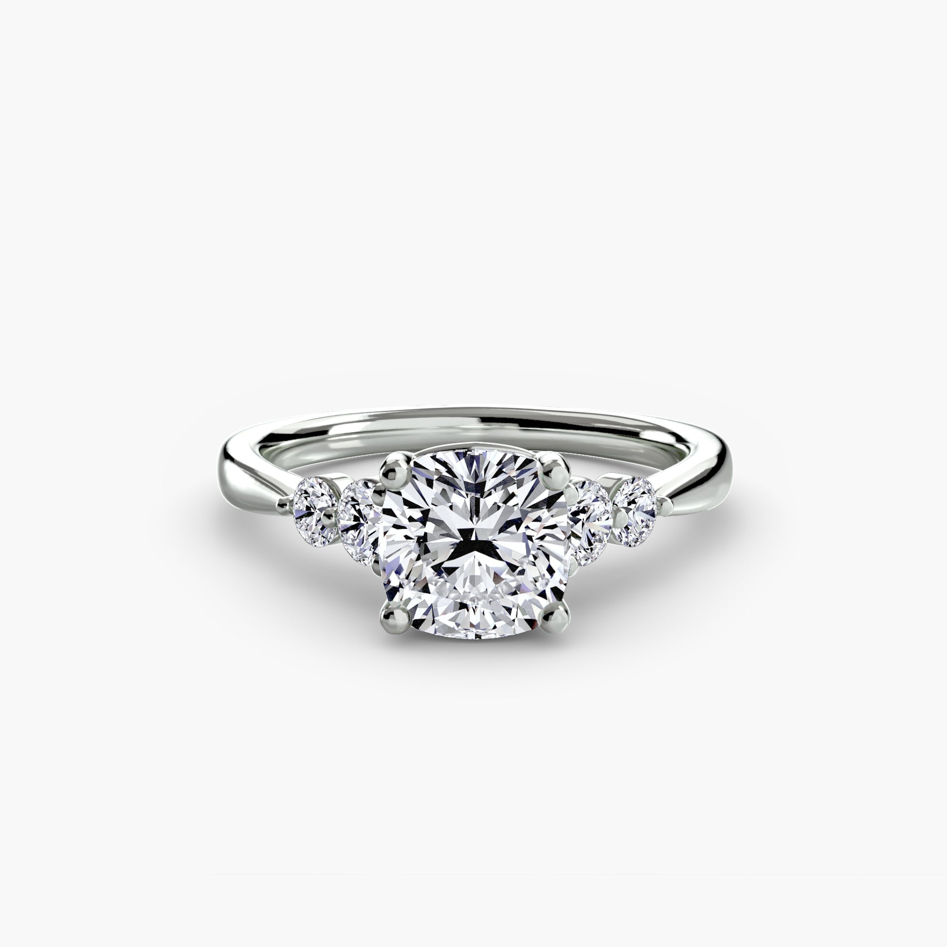 Solitaire with Shoulder Accents 2.