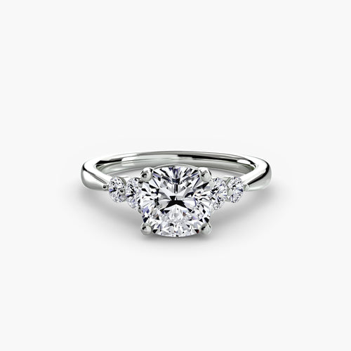 Solitaire with Shoulder Accents 2.