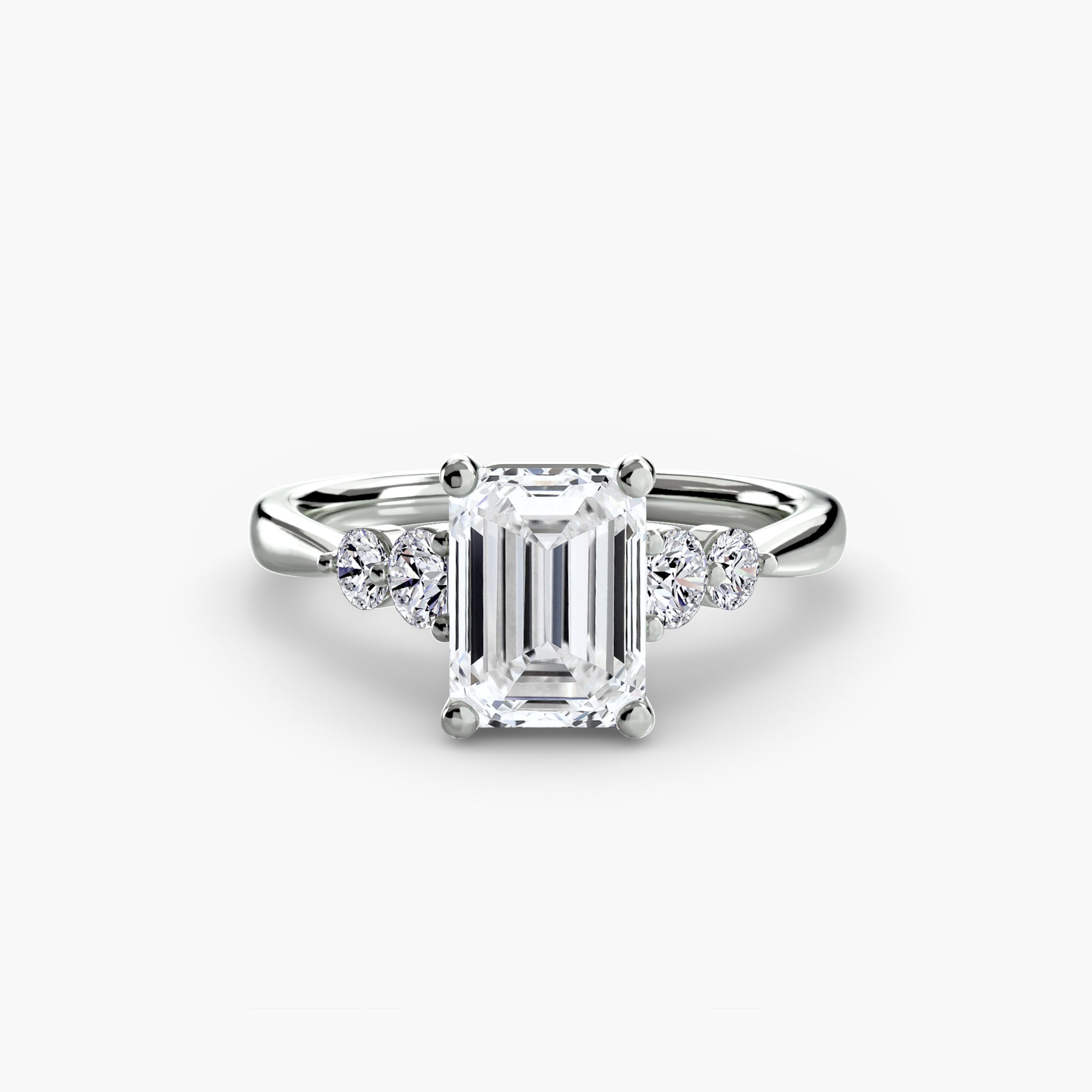Solitaire with Shoulder Accents 2.