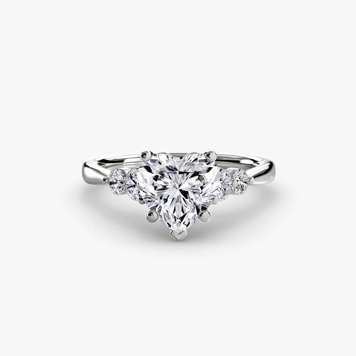 Solitaire with Shoulder Accents 2.
