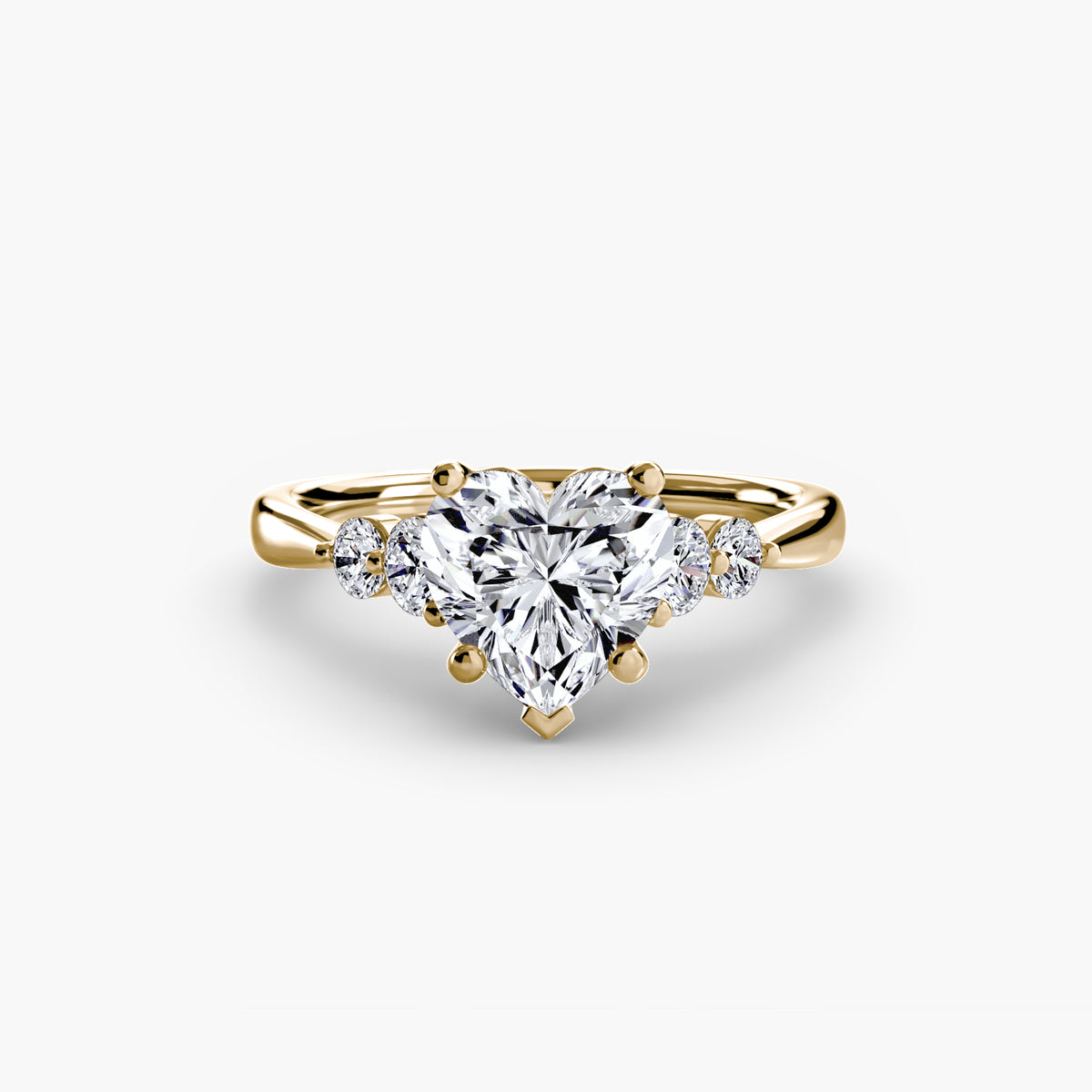 Solitaire with Shoulder Accents 2.