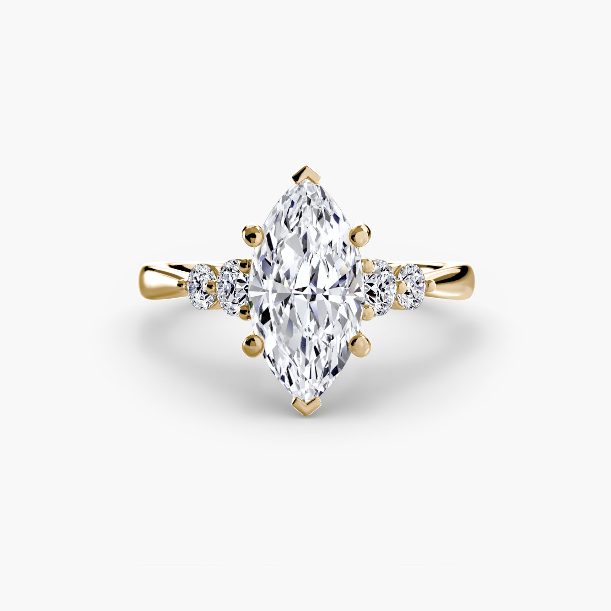 Solitaire with Shoulder Accents 2.