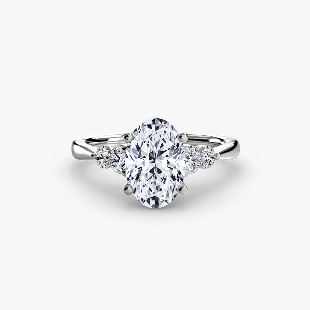 Solitaire with Shoulder Accents 2.