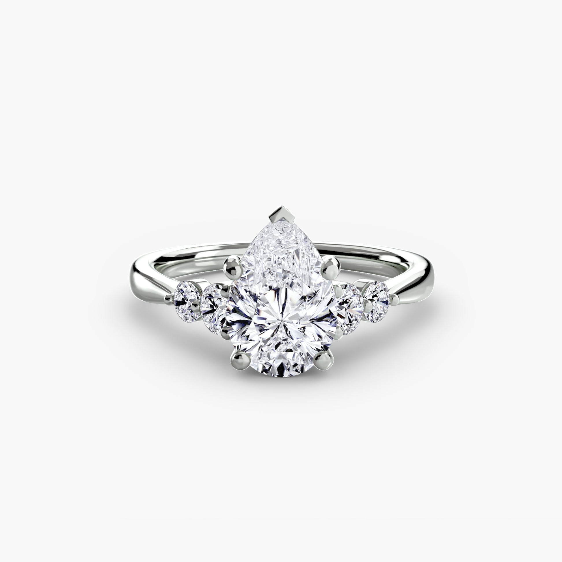 Solitaire with Shoulder Accents 2.
