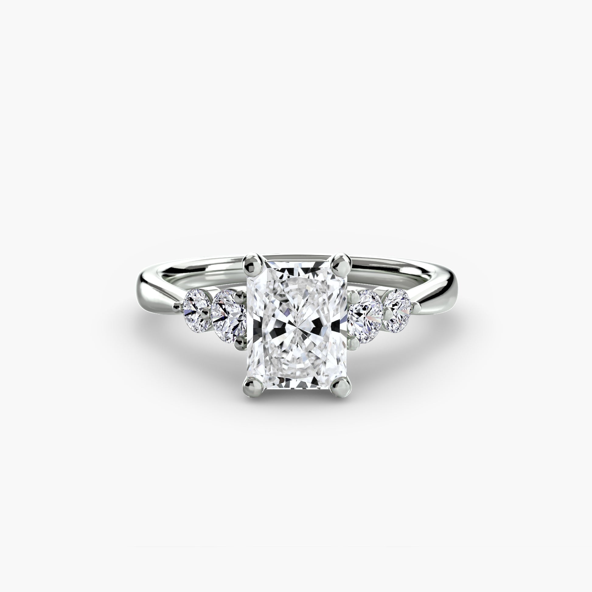 Solitaire with Shoulder Accents 2.