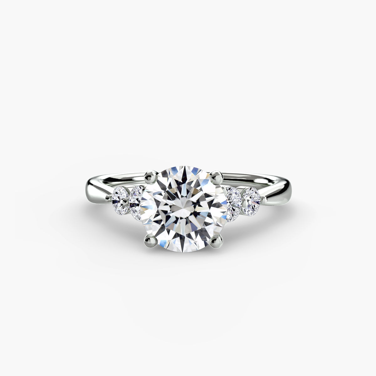 Solitaire with Shoulder Accents 2.