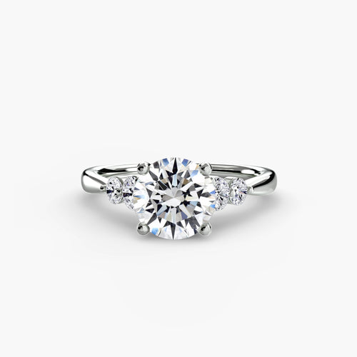 Solitaire with Shoulder Accents 2.