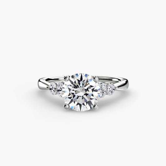 Solitaire with Shoulder Accents 2.