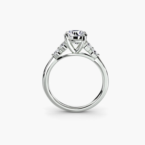 Solitaire with Shoulder Accents 2.