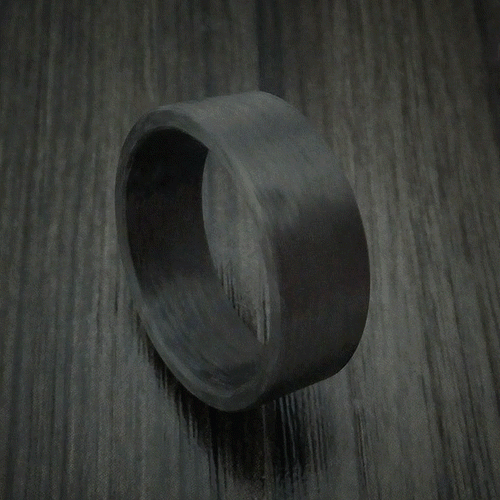 Blackstone XIV - Solid Carbon Fiber Men's Wedding Ring Pattern Band - view 5 - Nura Lab