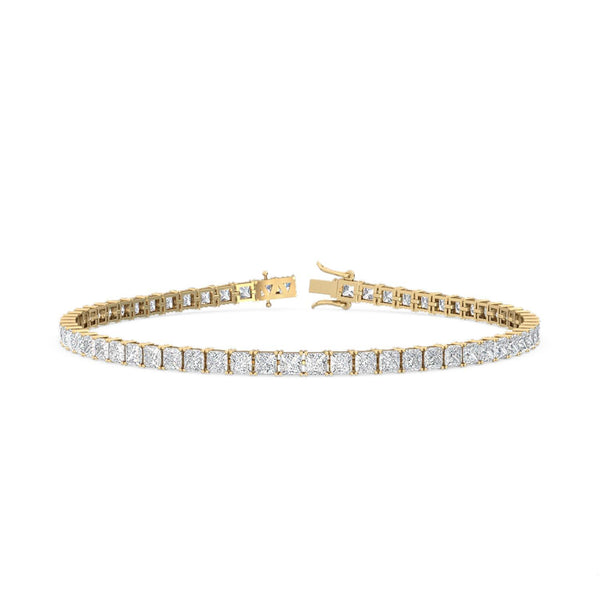 Adriana - Princess Cut Tennis Lab Grown Diamond Bracelet