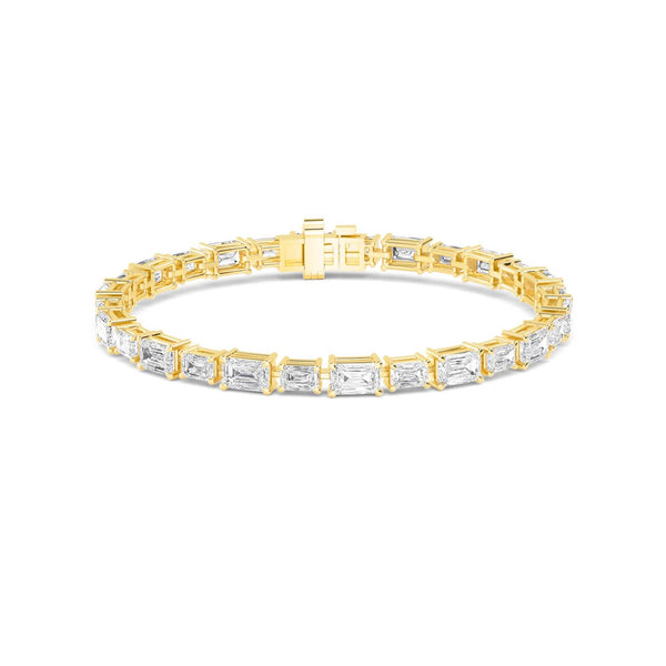 Calla - East-West Emerald Line Lab Grown Diamond Bracelet