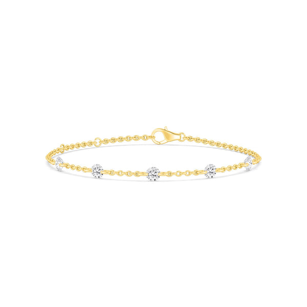 Cosima - Round Diamond Station Lab Grown Diamond Bracelet