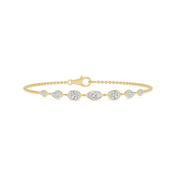Mira - Graduated Diamond Chain Lab Grown Diamond Bracelet