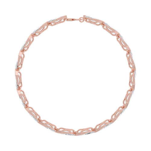 Nerissa angled marquise diamond line lab grown diamond bracelet in rose gold - view 4