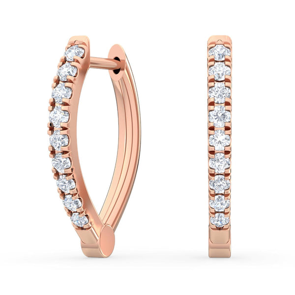 Gemma Dawn - Hoop Lab Grown Diamond Earrings