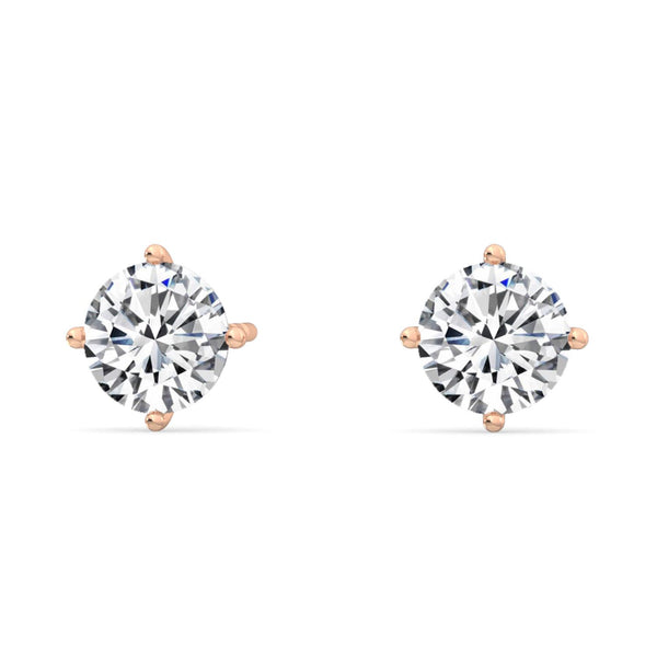 Delphine - Solitaire Lab Grown Diamond Earrings