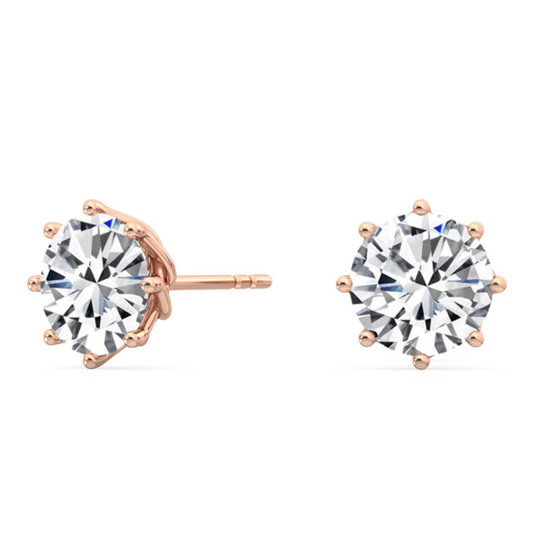 Celestine - Solitaire Lab Grown Diamond Earrings