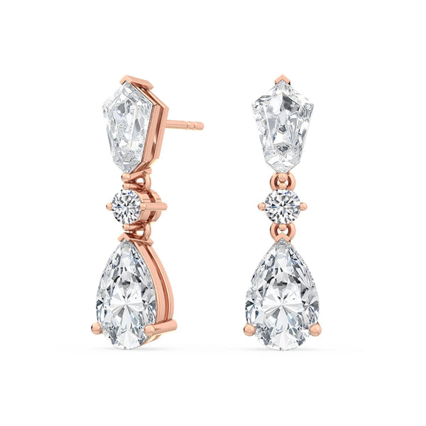 Anya Dove - Drop Lab Grown Diamond Earrings