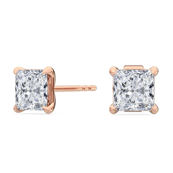 Emmeline - Solitaire Lab Grown Diamond Earrings