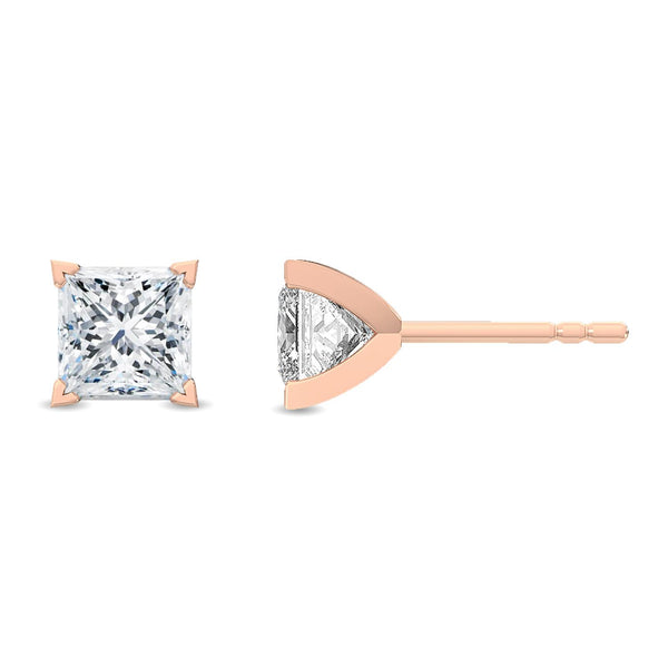 Floriane - Solitaire Lab Grown Diamond Earrings
