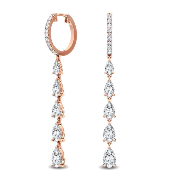 Anya Lune - Drop Lab Grown Diamond Earrings