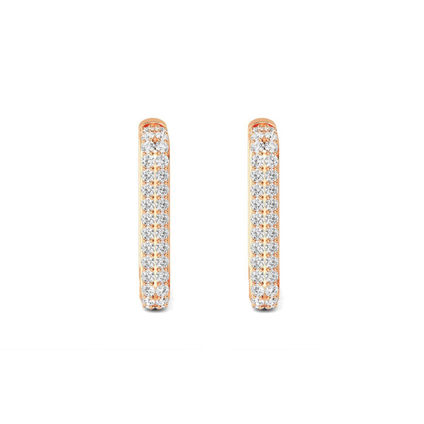Esme Bloom - Hoop Lab Grown Diamond Earrings