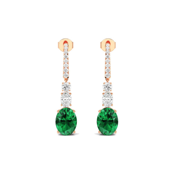Aria Mae - Drop Lab Grown Diamond Earrings