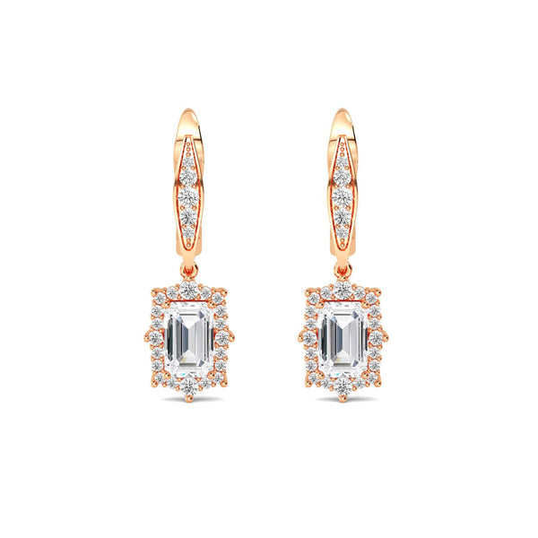Aria Grace - Drop Lab Grown Diamond Earrings