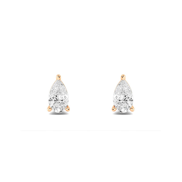 Jessamine - Solitaire Lab Grown Diamond Earrings