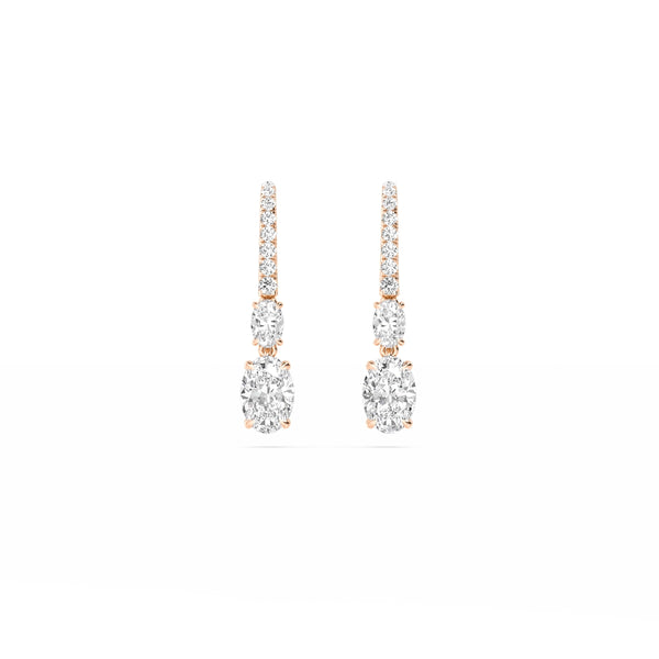 Aria Lune - Drop Lab Grown Diamond Earrings