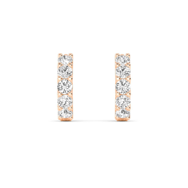 Esme Celeste - Hoop Lab Grown Diamond Earrings