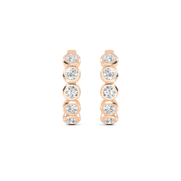 Freya Skye - Hoop Lab Grown Diamond Earrings