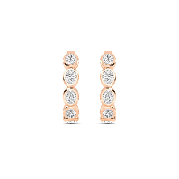 Gemma Joy - Hoop Lab Grown Diamond Earrings