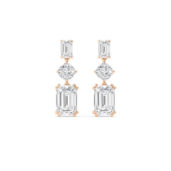 Ada Rose - Long Lab Grown Diamond Earrings