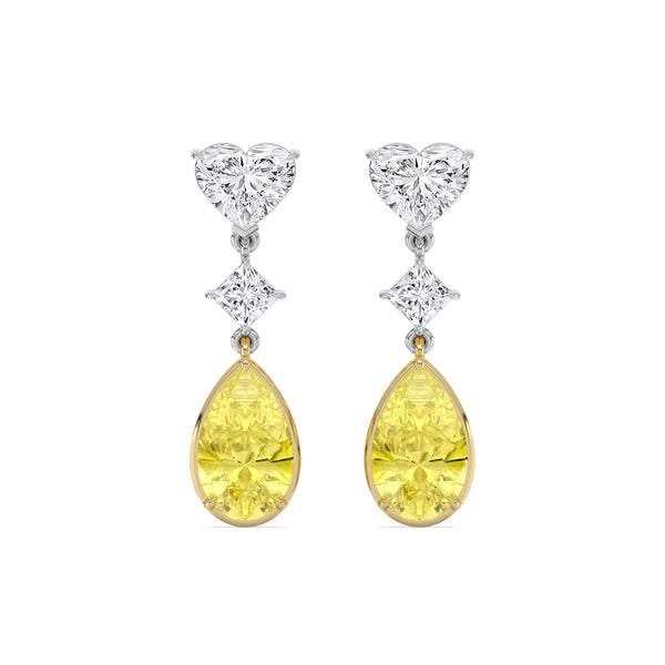 Alma Grace - Long Lab Grown Diamond Earrings