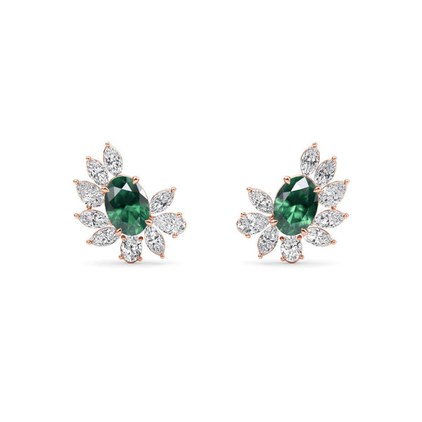Aurora Skye - Coloured Stone and Lab Grown Diamond Earrings