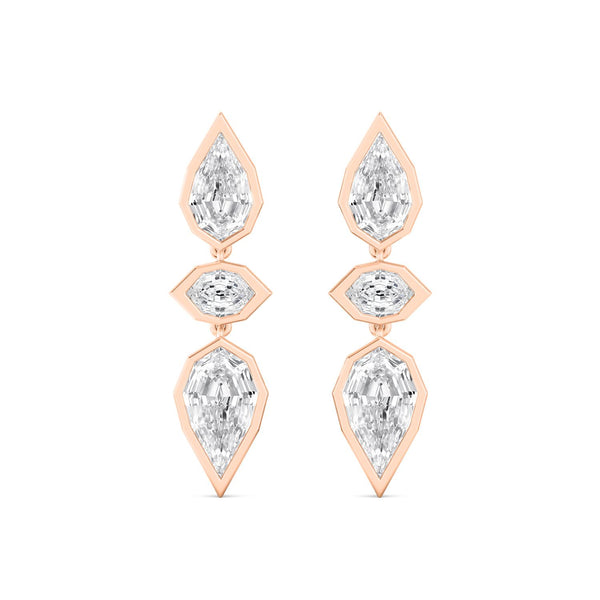 Beatrice Dawn - Fancy Shape Lab Grown Diamond Earrings