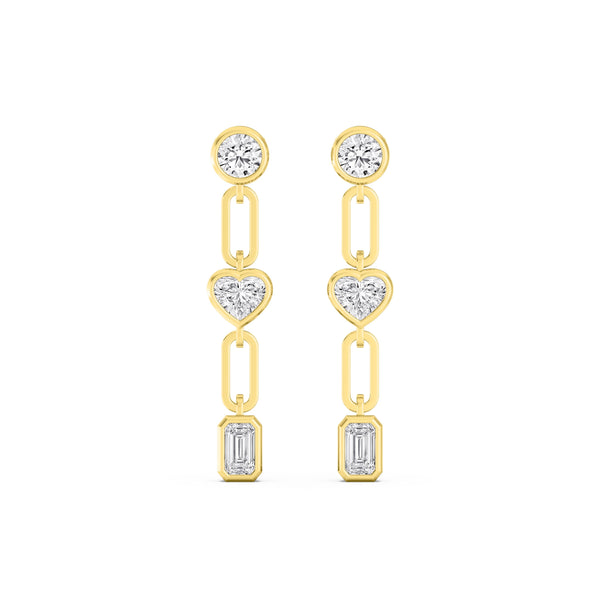 Ada Celeste - Long Lab Grown Diamond Earrings