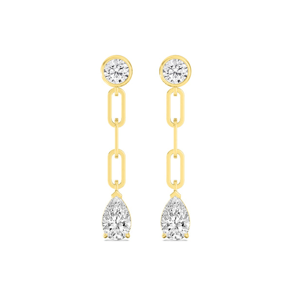 Ada Dawn - Long Lab Grown Diamond Earrings