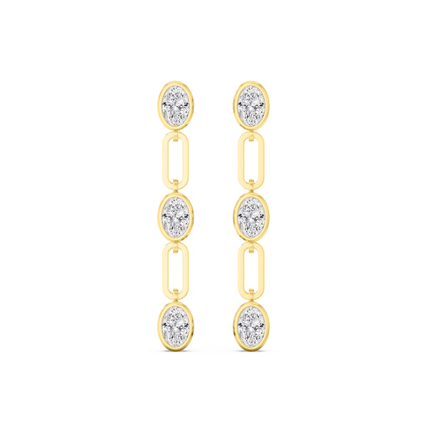 Ada Joy - Long Lab Grown Diamond Earrings