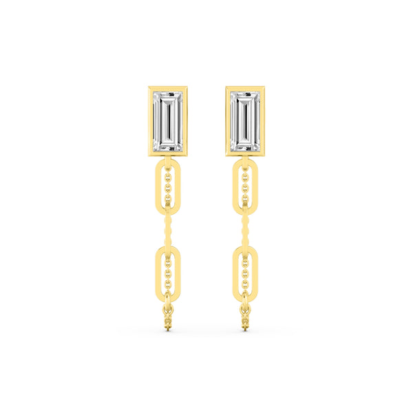 Ada Mae - Long Lab Grown Diamond Earrings