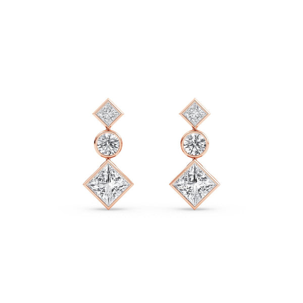 Camille Celeste - Fancy Shape Lab Grown Diamond Earrings