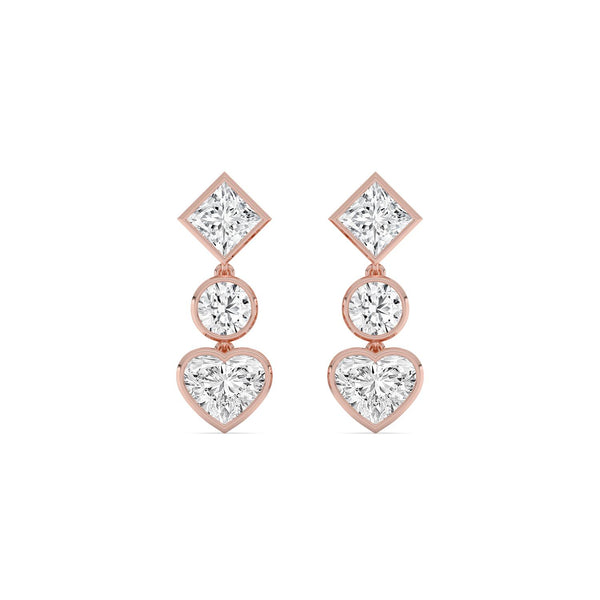 Alma Dawn - Long Lab Grown Diamond Earrings