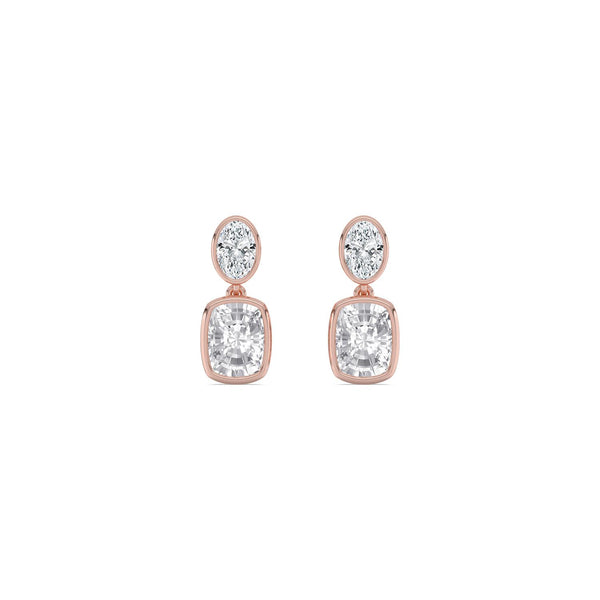 Aurora Bloom - Fancy Shape Lab Grown Diamond Earrings